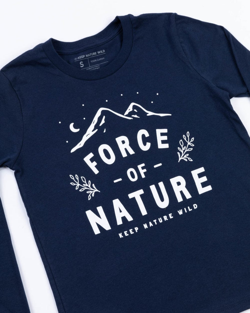 Force of Nature Youth Long Sleeve | Navy