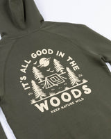Good in the Woods Unisex Pullover Hoodie | Olive