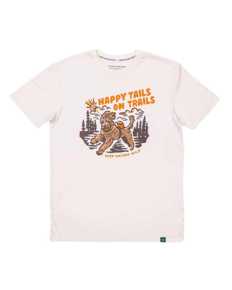 Happy Tails on Trails Forest Unisex Tee | Natural