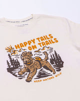 Happy Tails on Trails Forest Unisex Tee | Natural