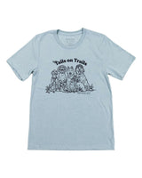 Happy Tails Unisex Tee | Dusty Blue