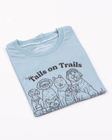 Happy Tails Unisex Tee | Dusty Blue