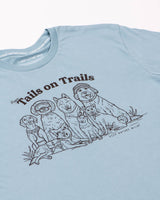 Happy Tails Unisex Tee | Dusty Blue