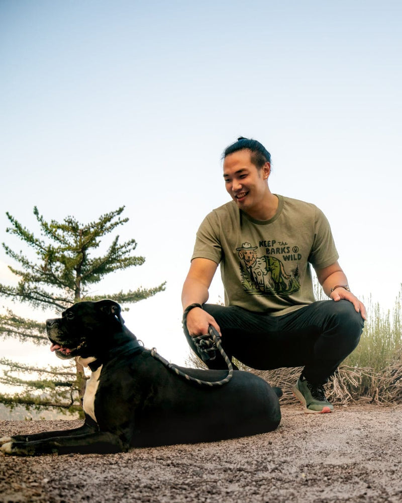 Keep the Barks Wild Unisex Tee | Olive