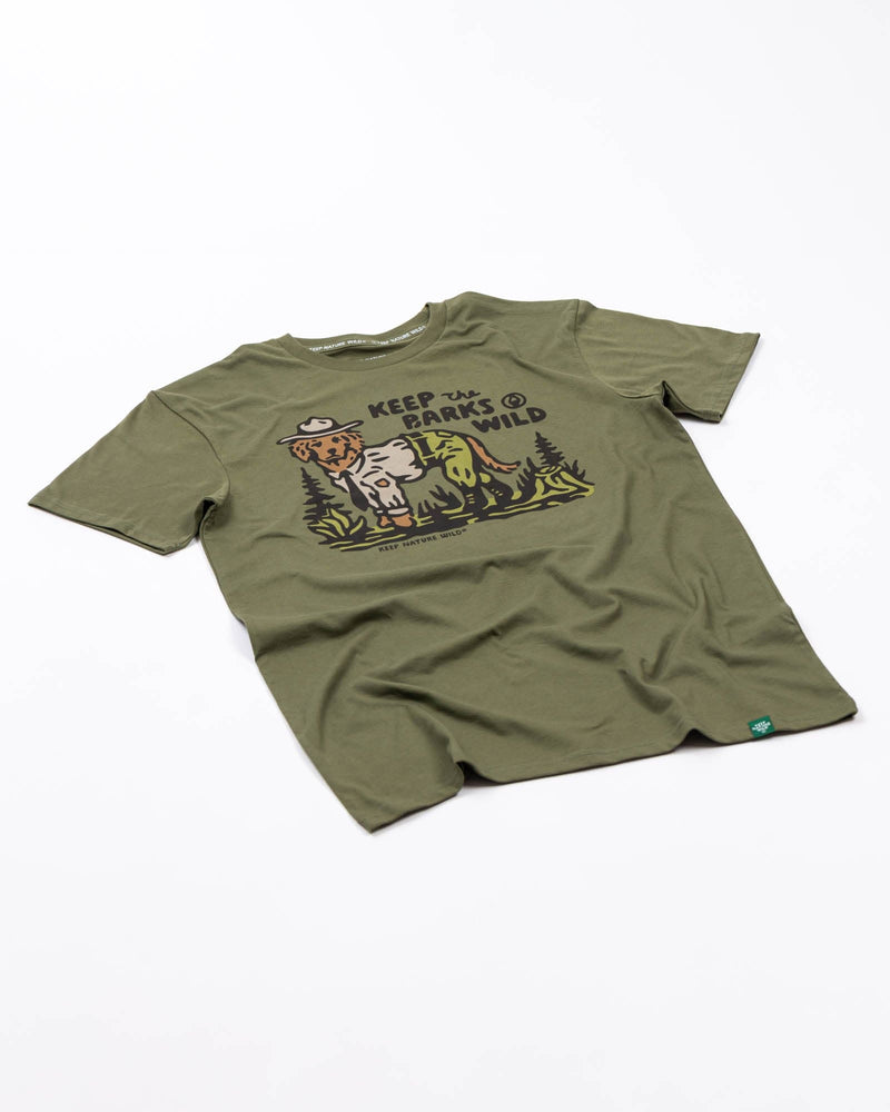 Keep the Barks Wild Unisex Tee | Olive