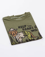 Keep the Barks Wild Unisex Tee | Olive