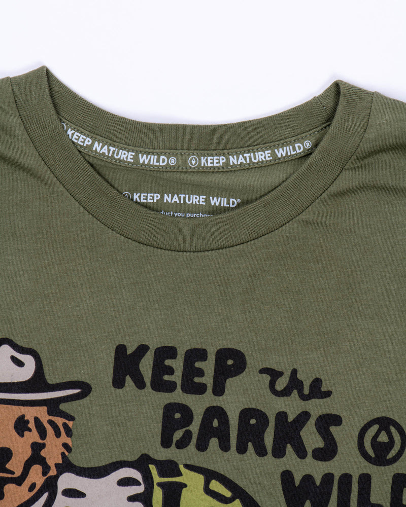 Keep the Barks Wild Unisex Tee | Olive