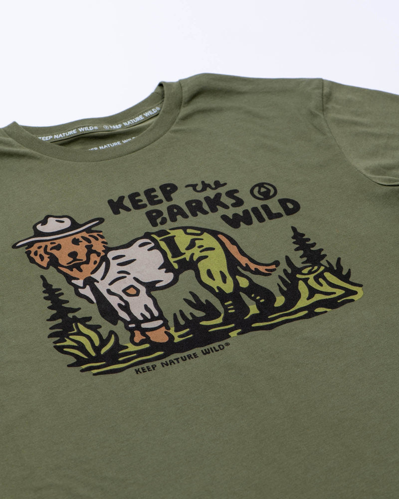 Keep the Barks Wild Unisex Tee | Olive