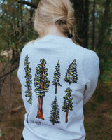 Nature Study Conifers Unisex Crewneck Sweatshirt | Ash