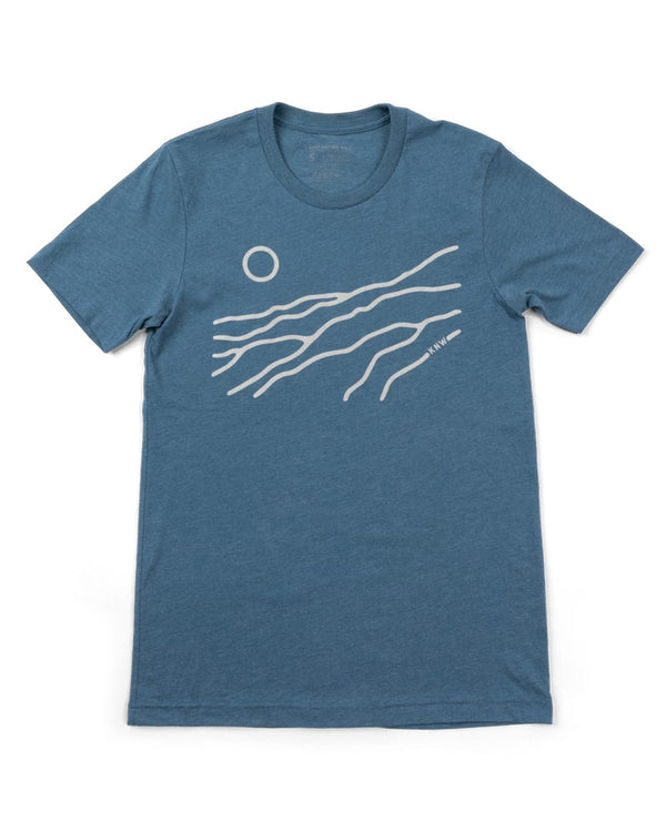 Rising Sun Unisex Tee | Slate Blue