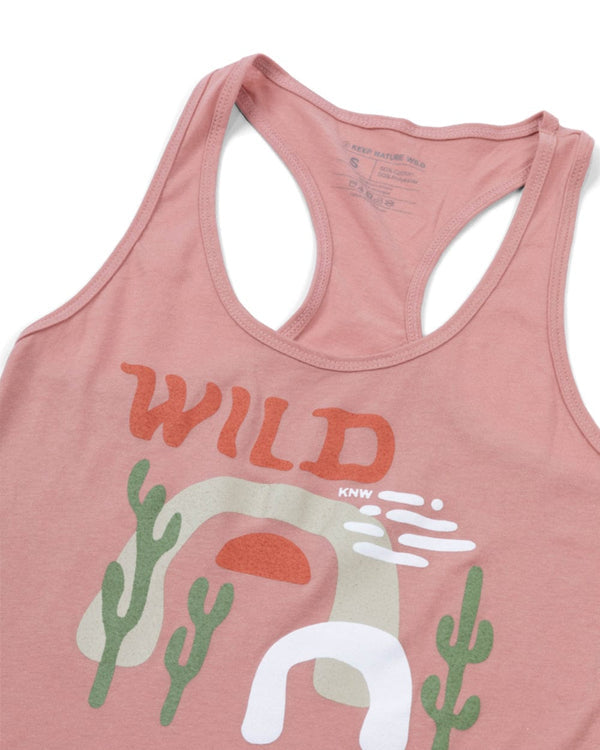 Wild Arches Women’s Racerback Tank | Rose