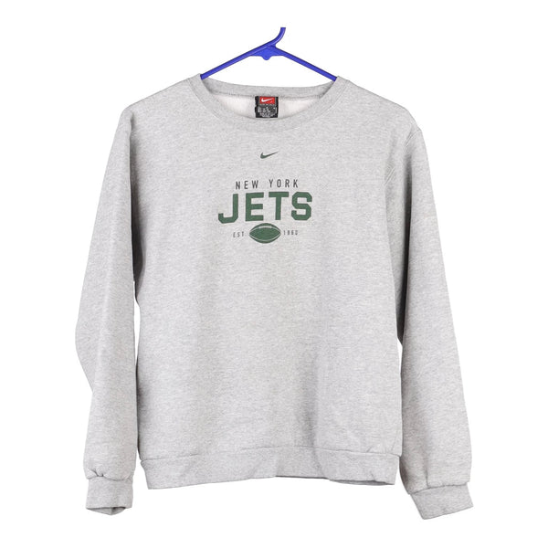 New York Jets, Age 14 Nike NFL Sweatshirt - Large Grey Cotton Blend