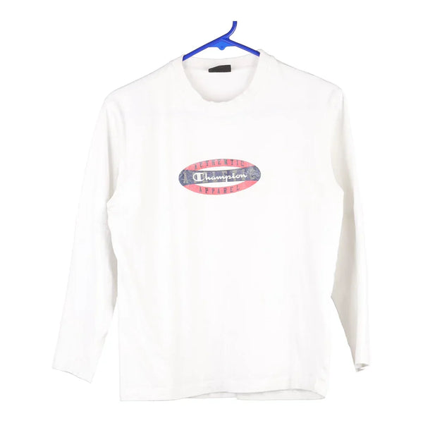 Age 12-13 Nike Long Sleeve T-Shirt - XL White Cotton