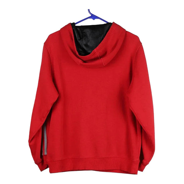 Age 14-15 Adidas Spellout Hoodie - Large Red Cotton Blend