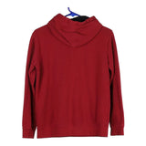 Age 13-14 Champion Spellout Hoodie - XL Red Cotton Blend