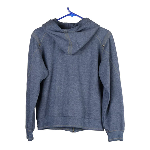 Age 13-14 Champion Hoodie - Small Blue Cotton Blend