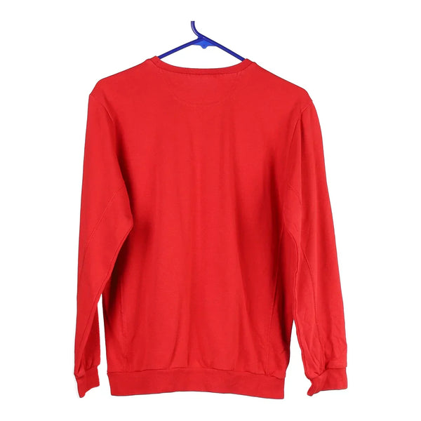 Age 13-14 Champion Spellout Sweatshirt - XL Red Cotton Blend