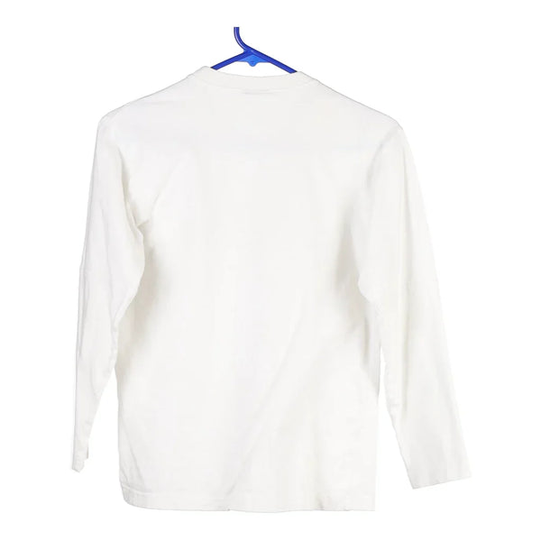 Age 12-13 Nike Long Sleeve T-Shirt - XL White Cotton