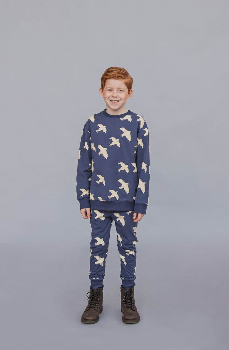 Organic cotton kids jogger's - Bird