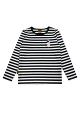 Kid's long sleeve top - Black and white stripes