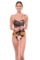 Classic One-Piece Swimsuit Princess Neckline