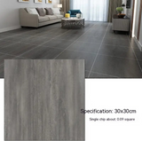 Anyhouz 10pcs Brown Vinyl Wall Tiles – Smudged Pattern Design, Waterproof