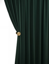 Anydrape Green Velvet Blackout Curtains – High‑Quality Modern Luxury Drapes for Living Room, Bedroom & Dining Windows