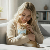 Anypet Small Iced Blue Bow Cat Collar with Safety Buckle, Bell & Durable Adjustable Strap – Stylish Comfortable Pet Accessory for Cats