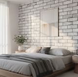 Anyhouz 10pcs Grey Vinyl Wall Tiles – Tile Grey Marble Pattern Design, Waterproof
