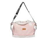 Lady's Weekend Handbag soft pink cork