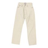 Emporio Armani Trousers - 25W UK 6 Cream Cotton
