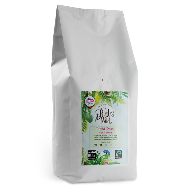 Light Roast Fairtrade Organic Beans & Ground - 200g, 1kg