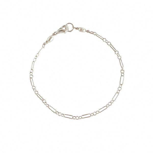 Lily Chain Bracelet - Silver - Astor & Orion Ethically Made Jewelry