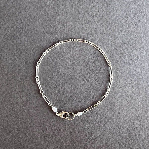 Lily Chain Bracelet Silver