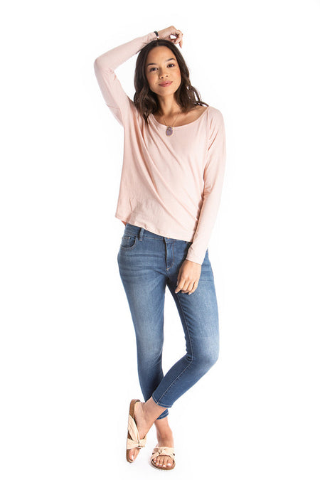 Long-Sleeve Tee - Organic Cotton  - Pink