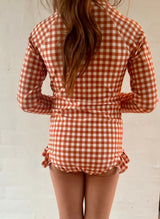 Long sleeve swimsuit - Sienna Gingham