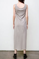 Long Tank Dress - Organic Cotton  - Grey