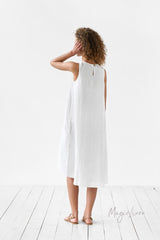 Royal Toscana linen dress - White