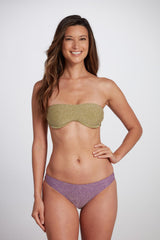 Jenna Classic Brief Bikini Bottom Lurex - Lilac