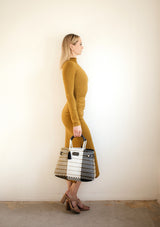 Less Pollution Handbag - Golden Espresso