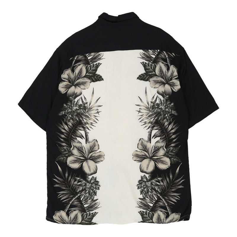 Vintage black & white Pierre Cardin Short Sleeve Shirt - mens large