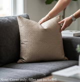 Anypillow Khaki Plain Decorative Cushion Cover – Soft Throw Pillowcase for Sofa & Bed
