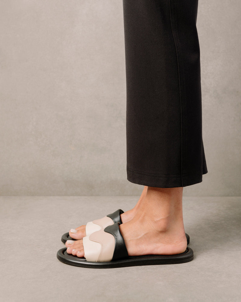 Malibu Kaleidoscope Black Sandals ALOHAS