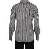 Cento By Iceberg Checked Shirt - Medium Black & White Cotton