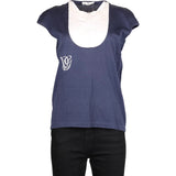 Valentino T-Shirt - Large Blue Cotton