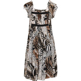 Unbranded Animal print Mini Dress - Large Brown Polyester