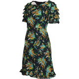 Unbranded Floral Mini Dress - Small Multicoloured Viscose Blend
