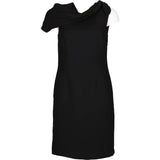 Derhy Midi Dress - Small Black Polyester