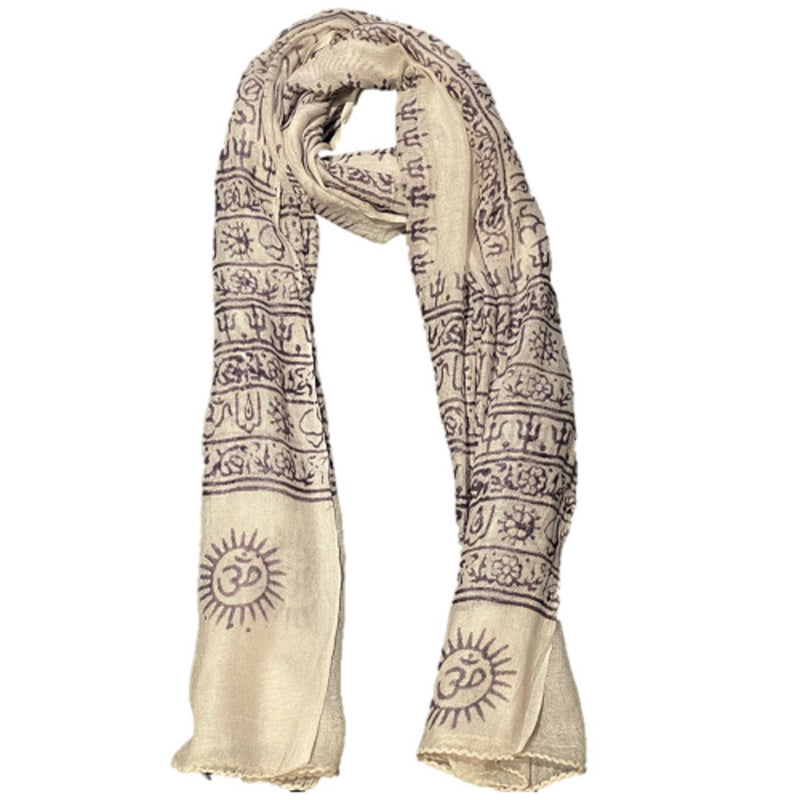 OM Ganesha Mantra Meditation Prayer Shawl