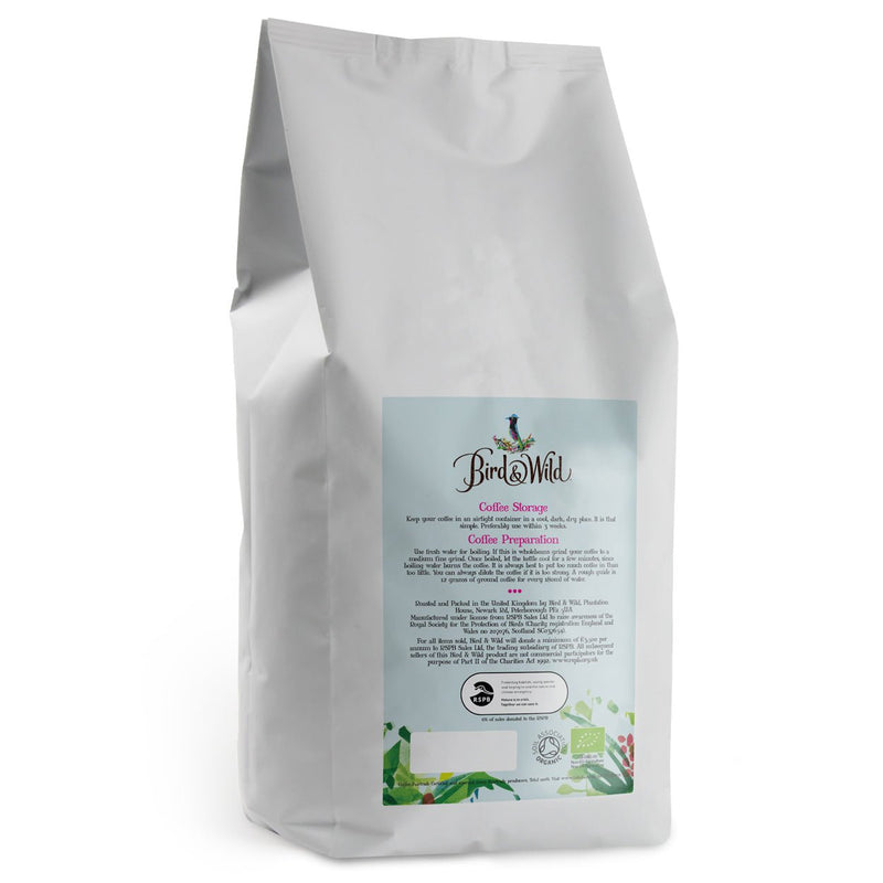 Medium Roast Fairtrade Organic Coffee, Beans or Ground - 200g, 500g, 1kg